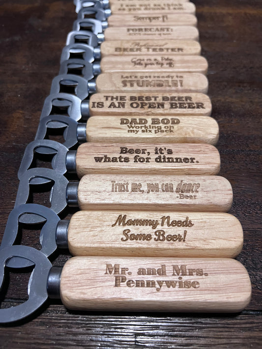 Wood Handle Bottle Opener