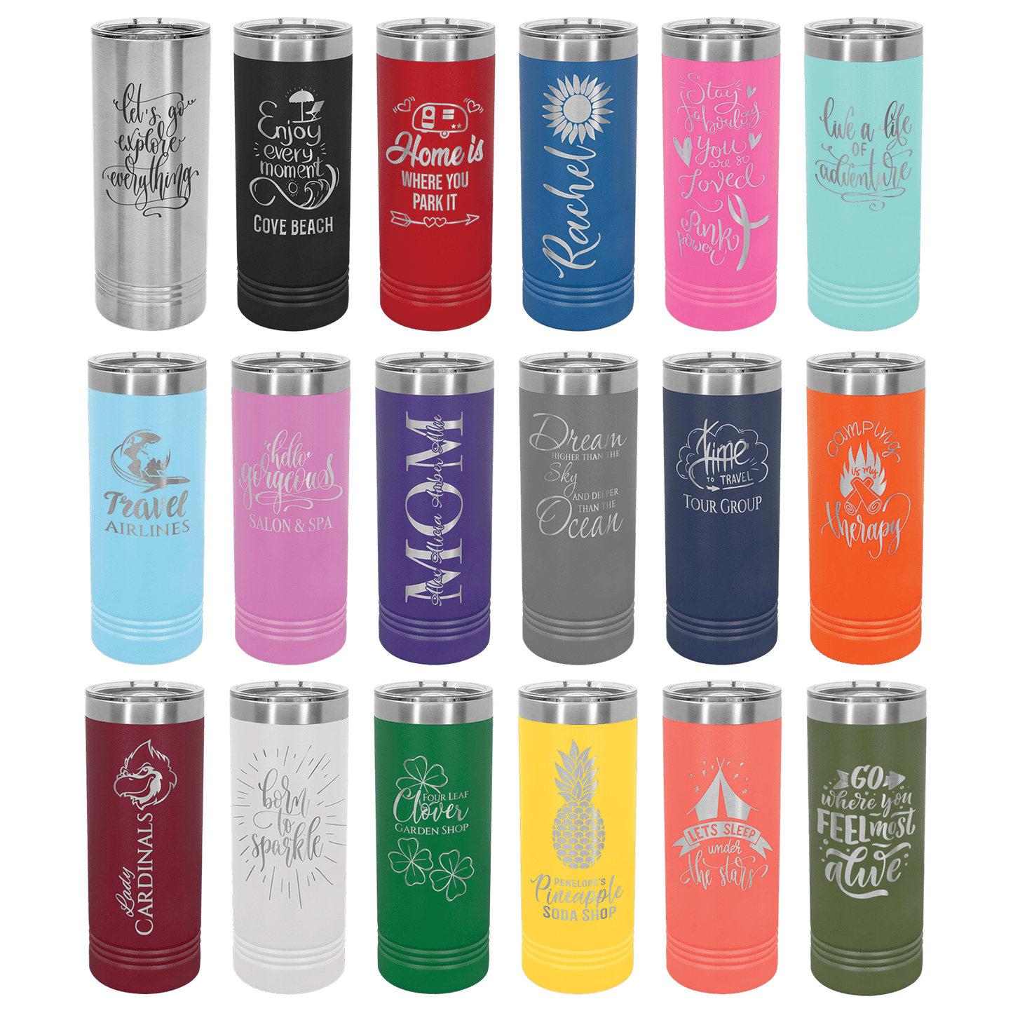 Polar Camel 22 Ounce Skinny Tumbler