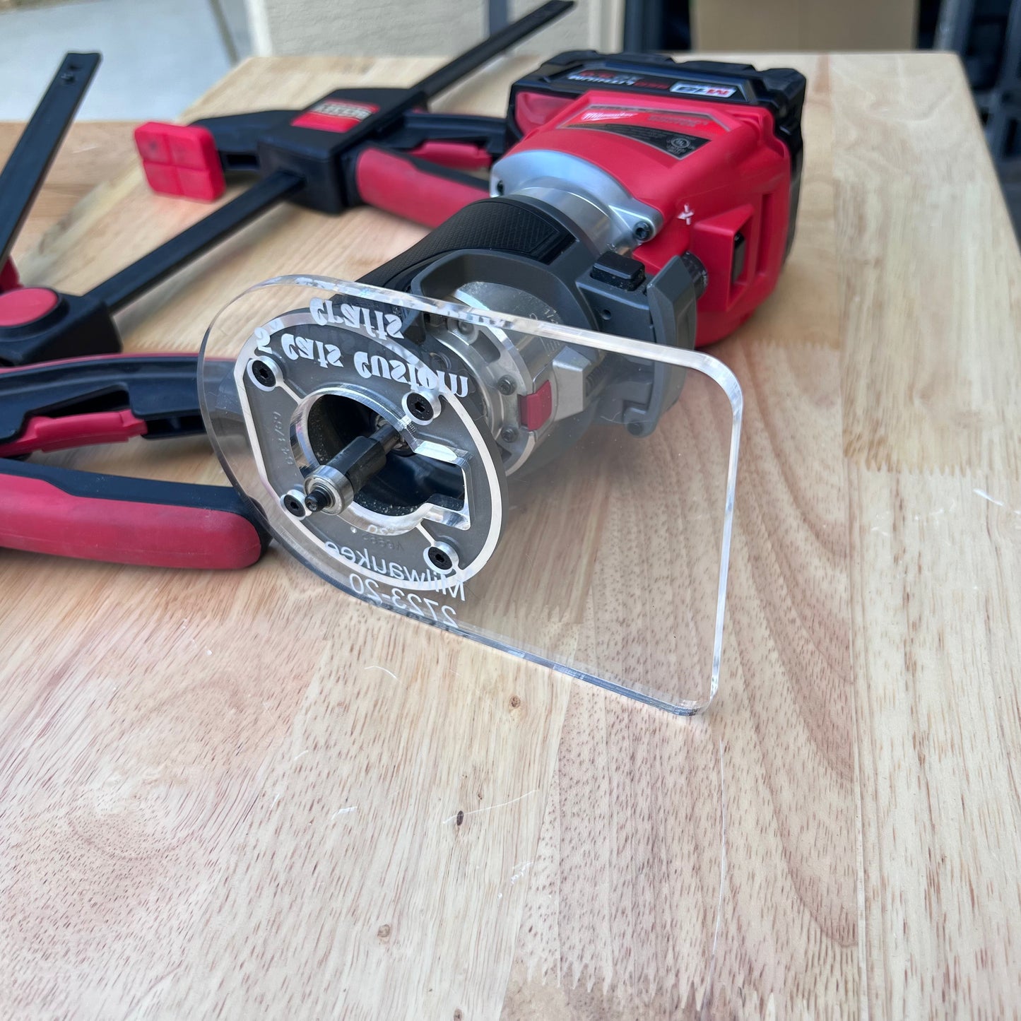 Milwaukee M18 Trim Router Base Plates