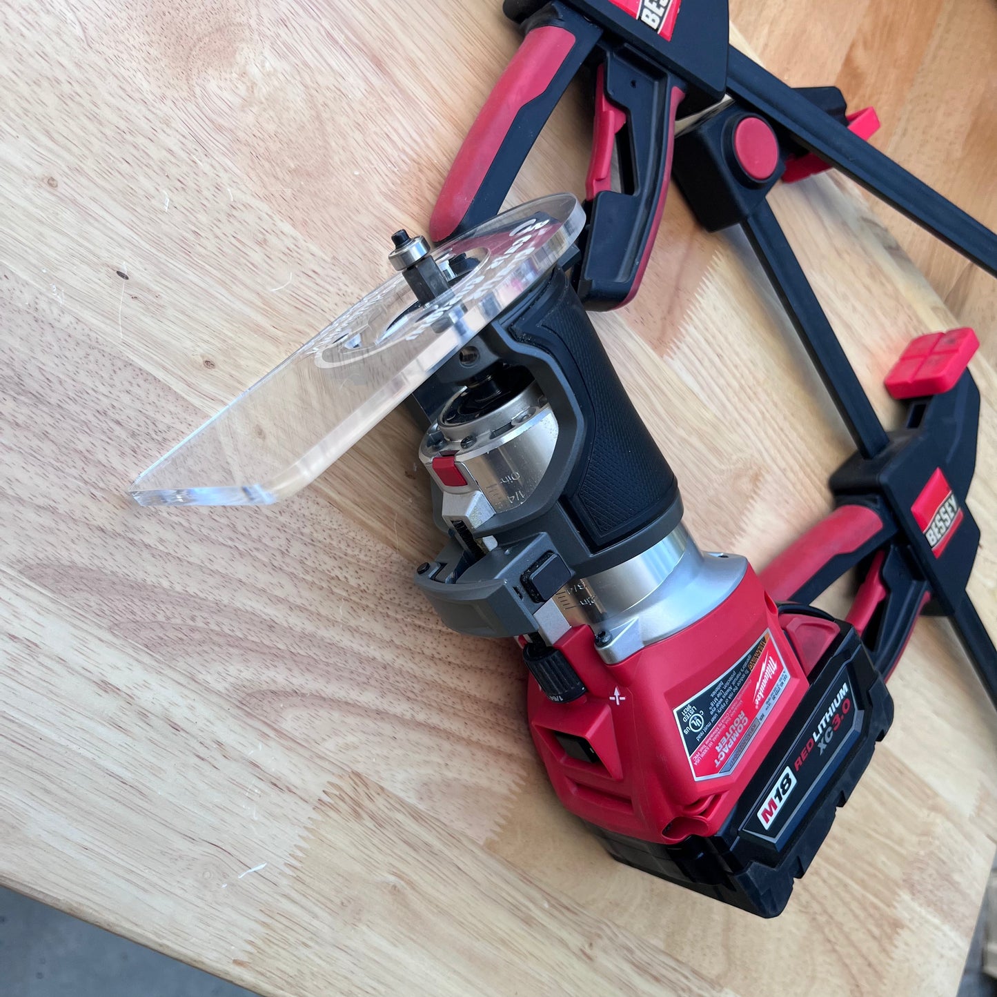 Milwaukee M18 Trim Router Base Plates