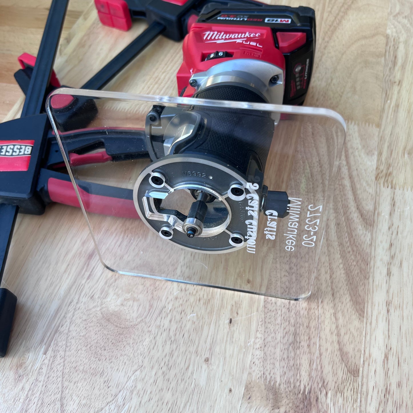 Milwaukee M18 Trim Router Base Plates