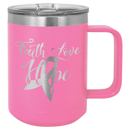 Pink Polar Camel 15 oz. Vacuum Insulated Mug with Slider Lid