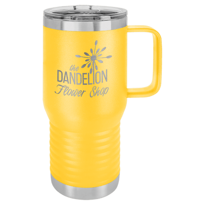 Yellow Polar Camel 20 oz. Vacuum Insulated Travel Mug with Slider Lid
