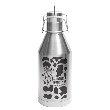 Stainless Steel Polar Camel 64 oz. Vacuum Insulated Growler with Swing-Top Lid