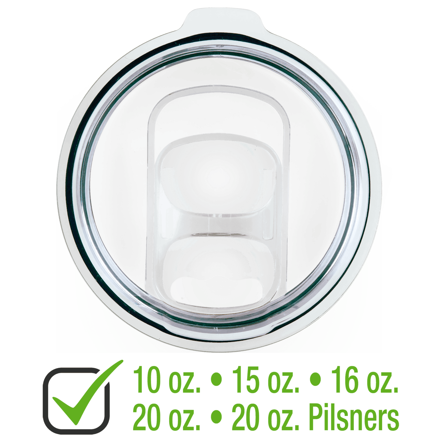 Slider Lid for 10, 15, 16, 20, Polar Camel Tumblers or 20 oz.              Pilsners
