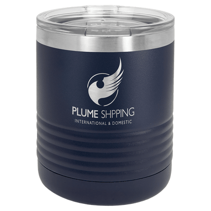Navy Blue Polar Camel 10 oz. Vacuum Insulated Ringneck Tumbler with Clear Lid