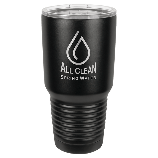 Black Polar Camel 30 oz. Full Ringneck Tumbler with Logo Lid