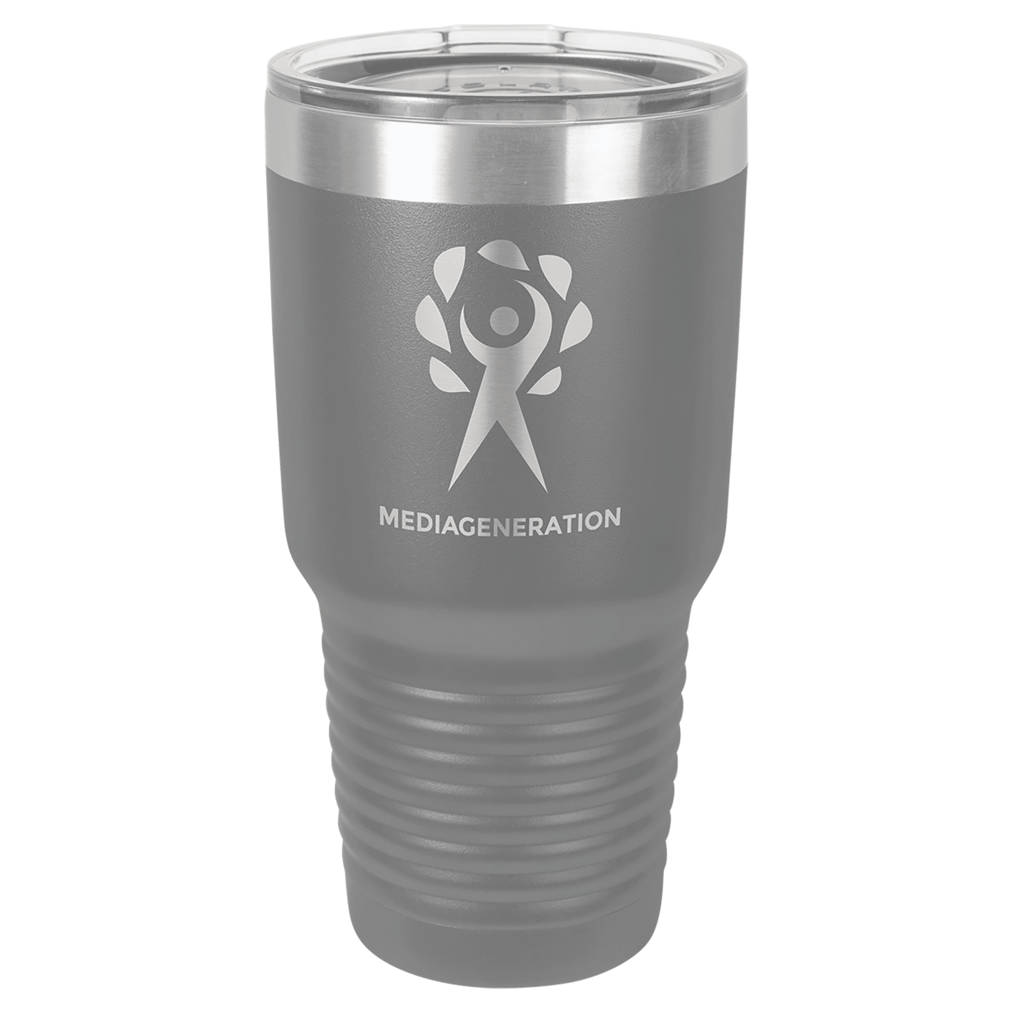 Dark Gray Polar Camel 30 oz. Vacuum Ringneck Tumbler with Logo Lid