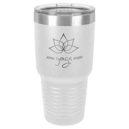 White Polar Camel 30 oz. Ringneck Tumbler with Logo Lid
