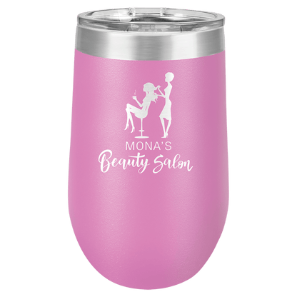 Light Purple Polar Camel 16 oz. Vacuum Insulated Stemless Tumbler with Lid