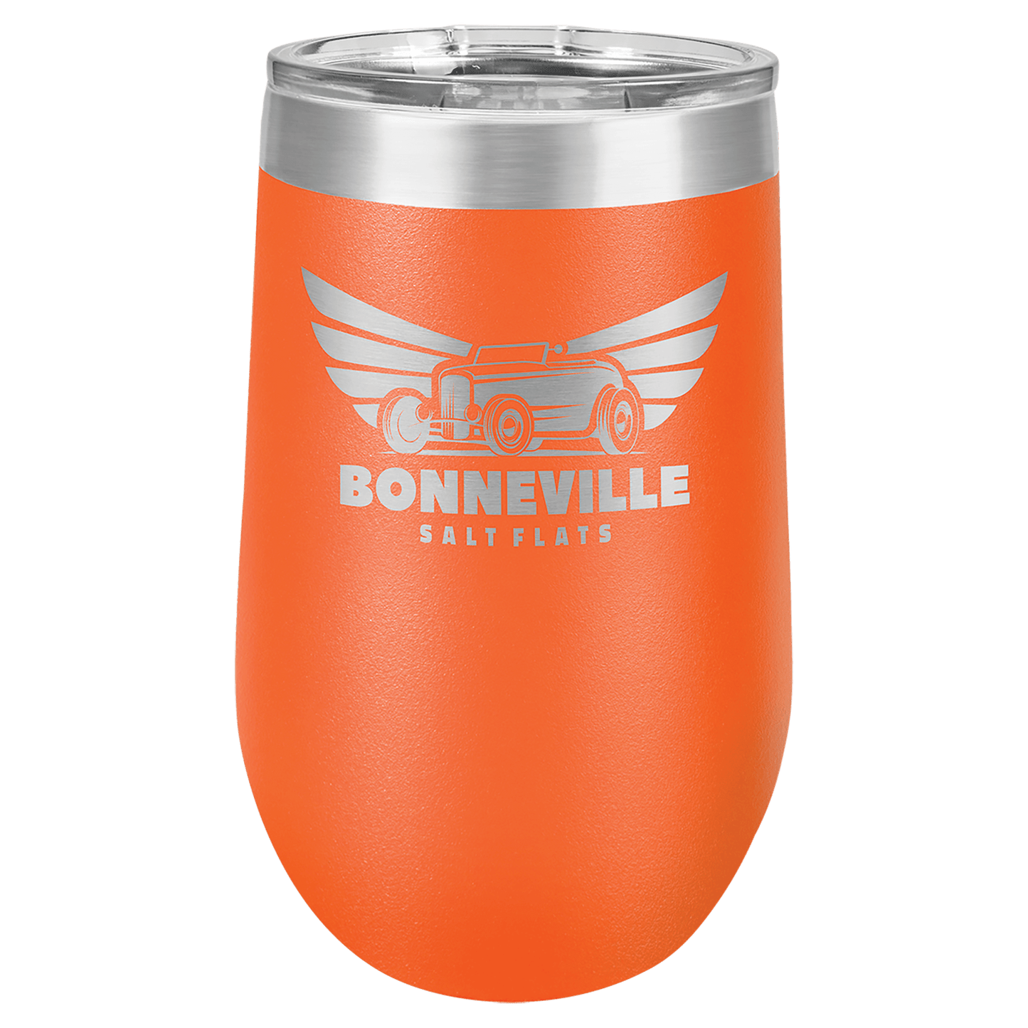 Orange Polar Camel 16 oz. Vacuum Insulated Stemless Tumbler with Lid