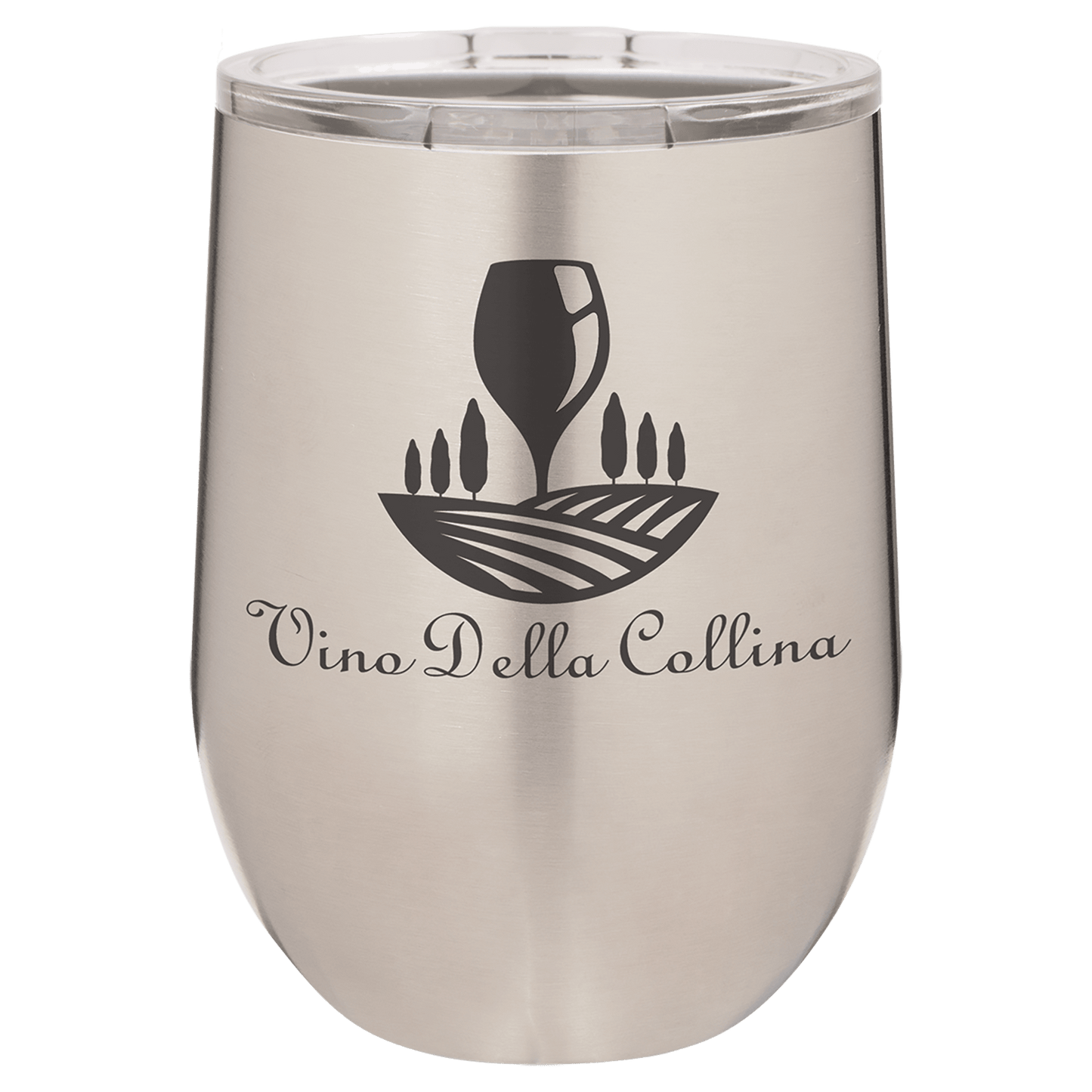 Stainless Steel Polar Camel 12 oz. Vacuum Insulated Stemless Wine Tumbler with Lid