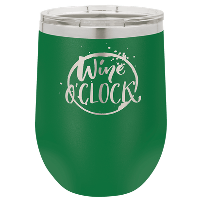 Green Polar Camel 12 oz. Vacuum Insulated Stemless Wine Tumbler with Lid