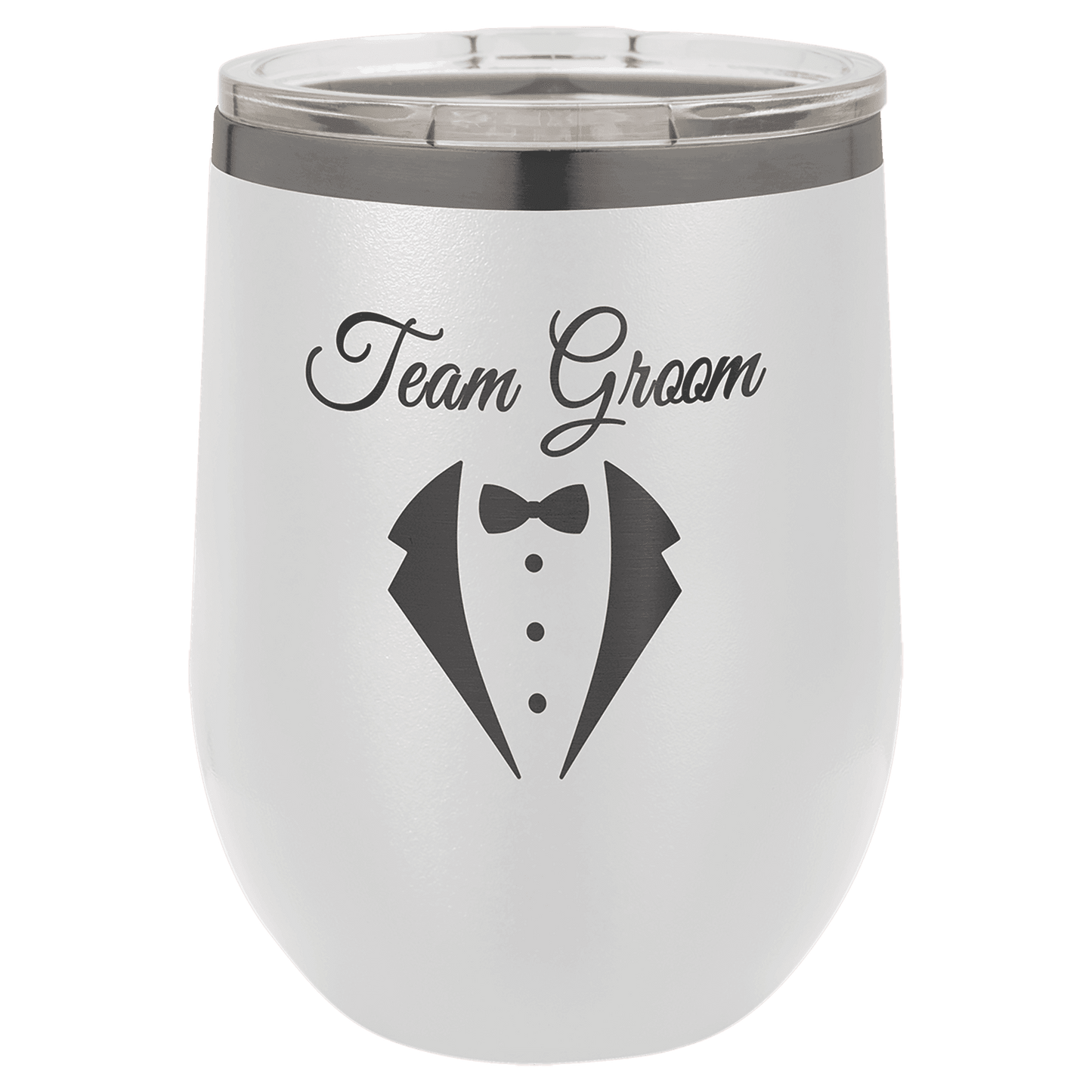 White Ghost Black Polar Camel 12 oz. Stemless Wine Tumbler