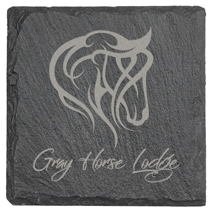 Slate 4" x 4" Square Coaster