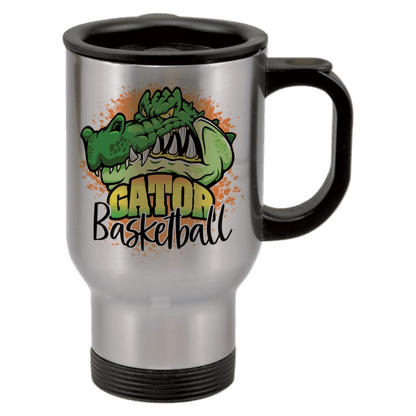 Silver Stainless Steel 14 oz. Travel Mug