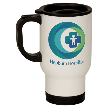 White Stainless Steel 14 oz. Travel Mug